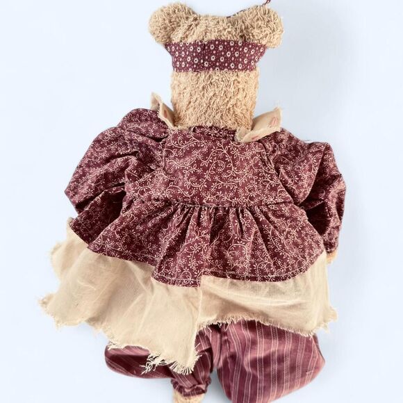 Teddy Bear Doll from the 90's with colors mauve/blue - Picture 3 of 8